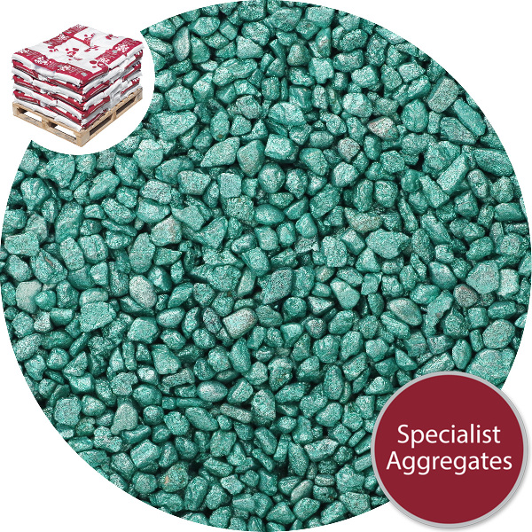 Rounded Gravel Nuggets - Starburst Green